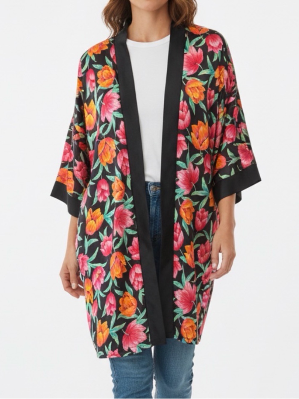 Vintage Avon Petal Perfect Kimono Robe(Missing Sash Belt)